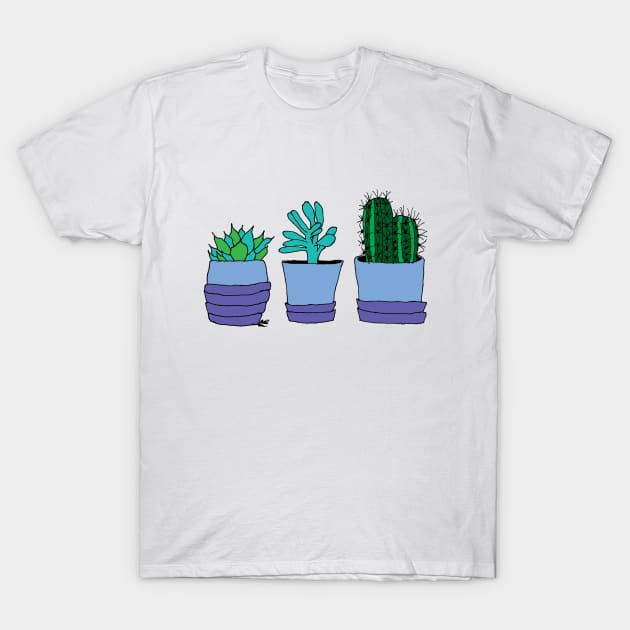 Succulents and Cacti T-Shirt by TintedRed